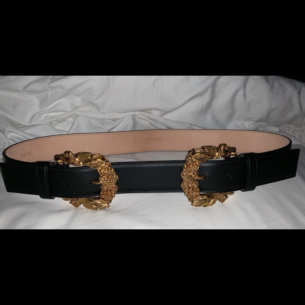VERSACE Double Baroque Tribute Belt
